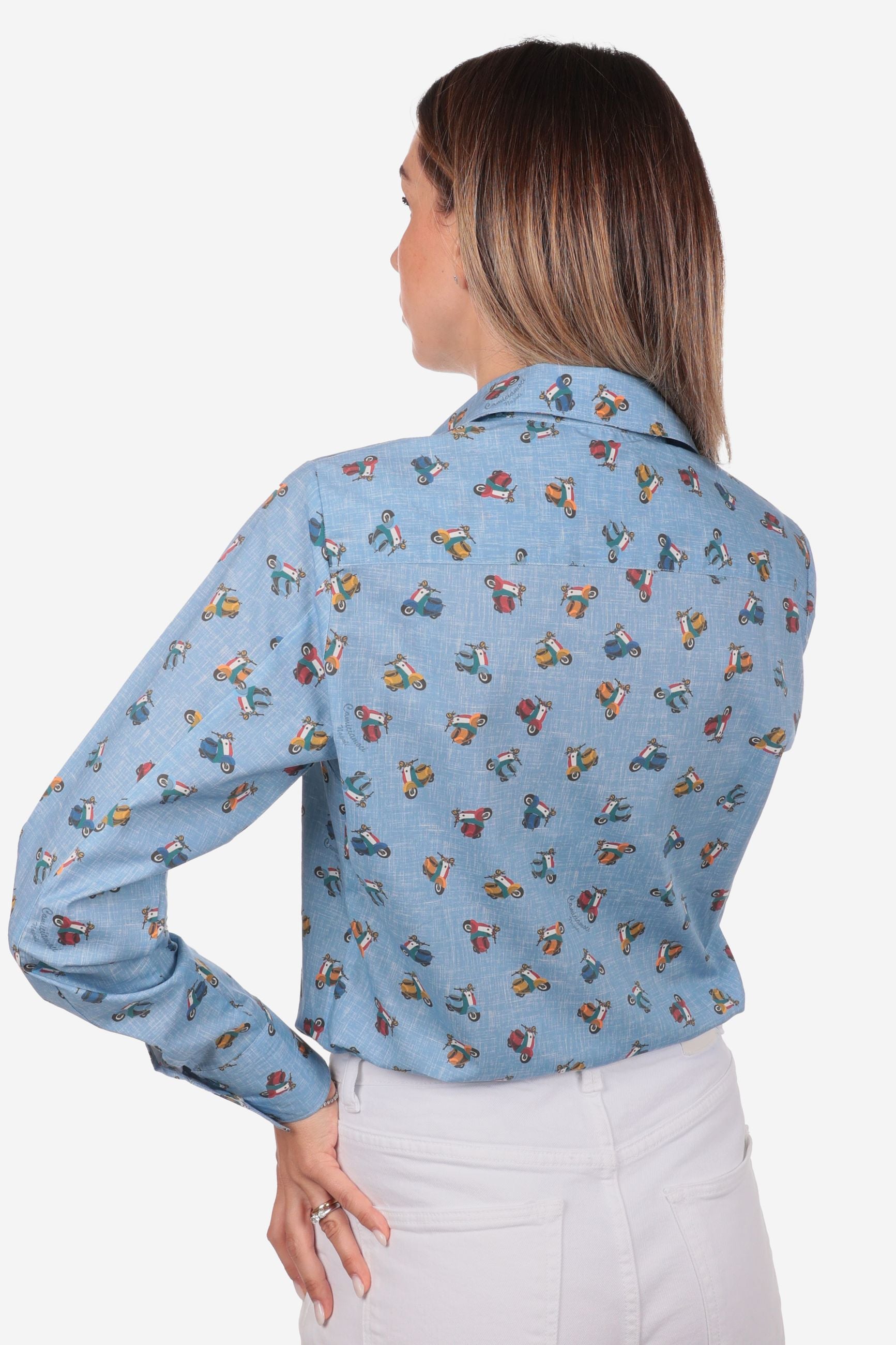 CAMICIA A FANTASIA FACILE STIRO VESPETTA DONNA