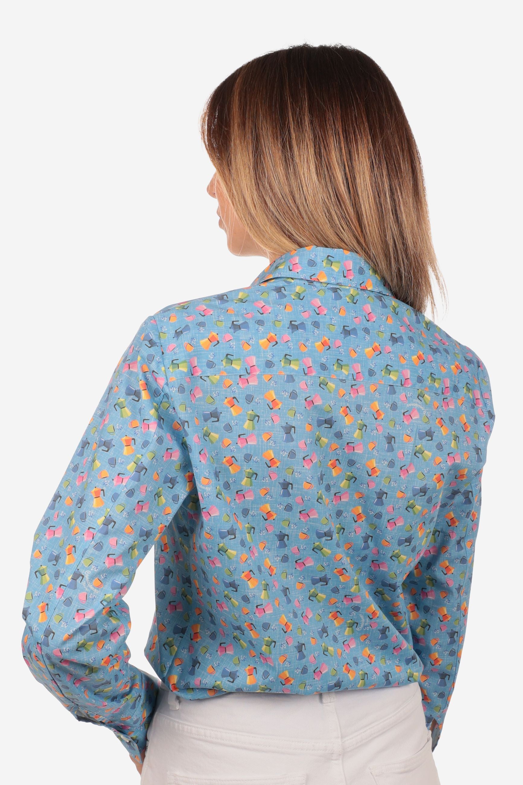 CAMICIA A FANTASIA FACILE STIRO MOKA