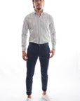 CAMICIA 100% COTONE RIGA EXTRA LARGA