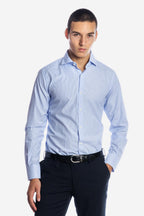 Camicia 100% cotone riga stretta
