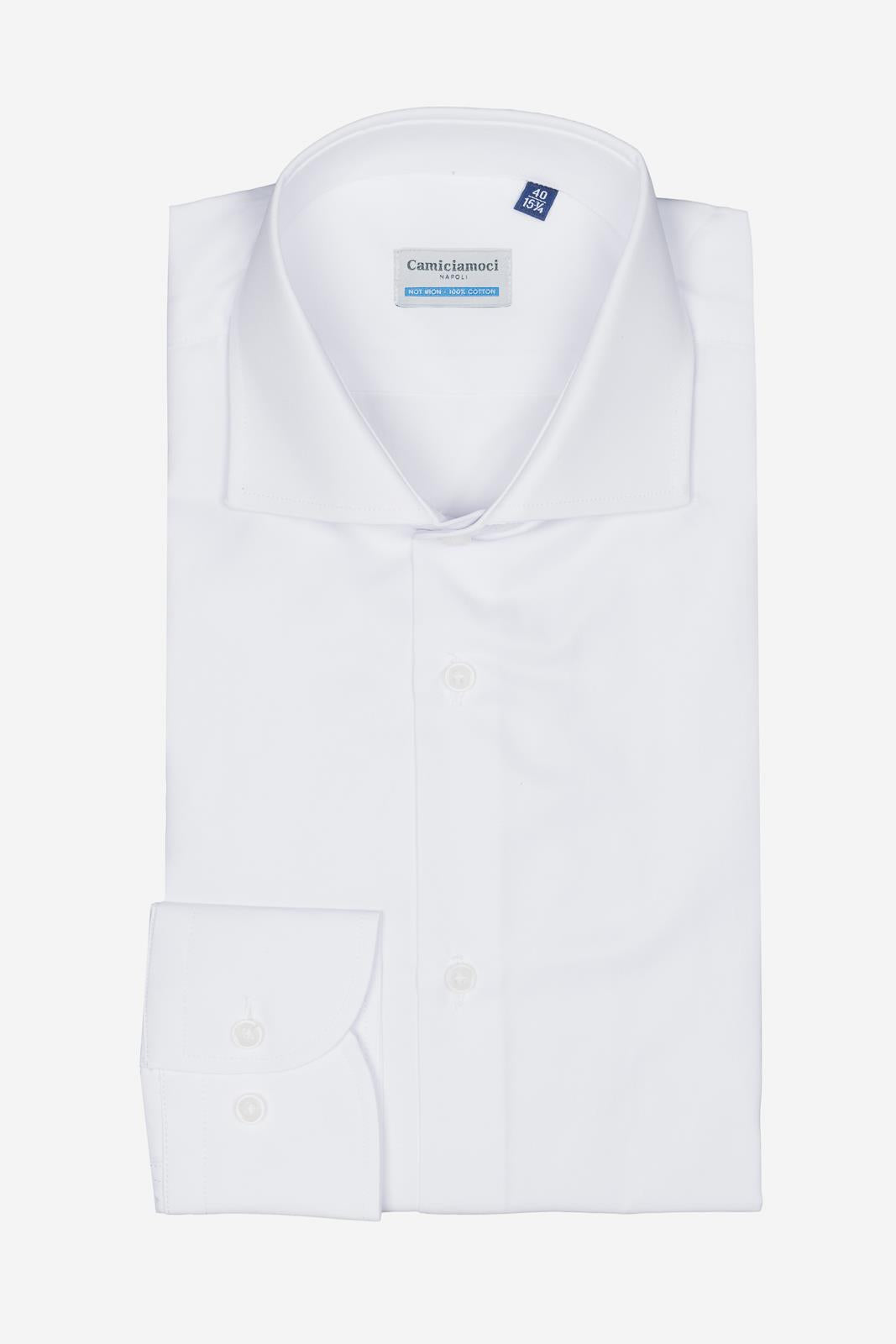Camicia 100% cotone tinta unita