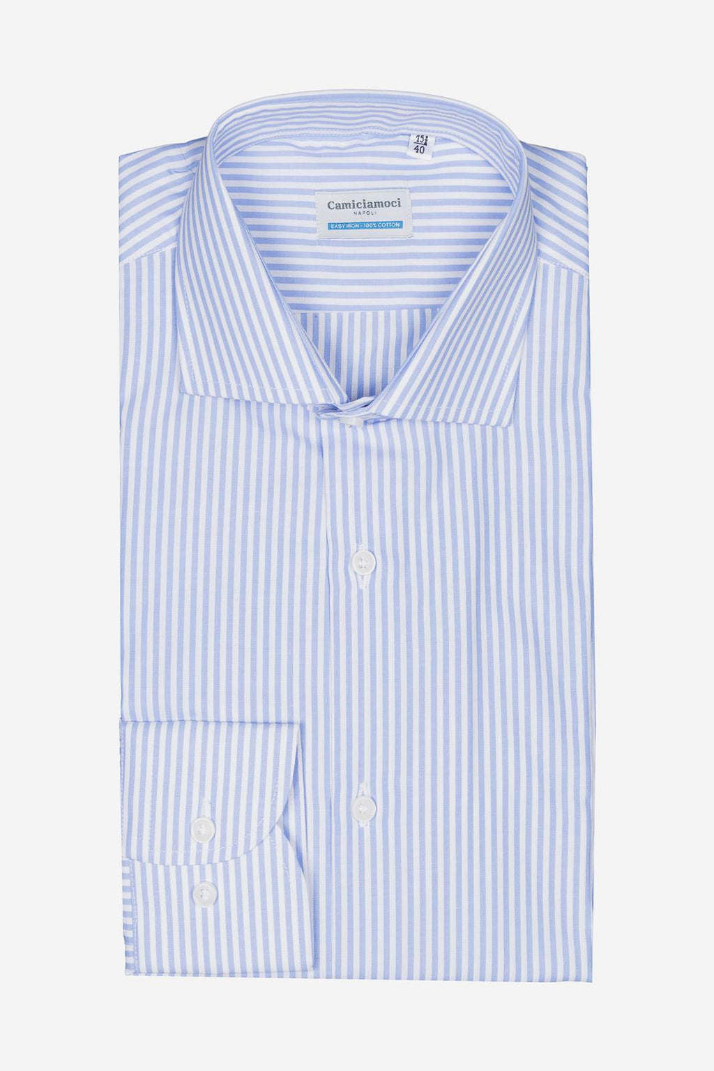 Camicia riga larga in puro cotone