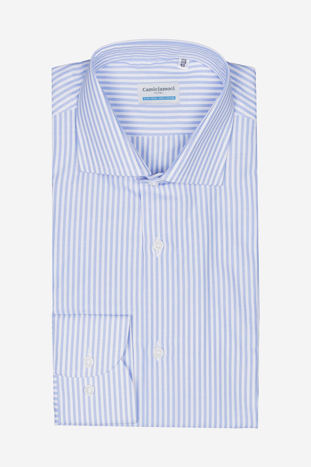 Camicia riga larga in puro cotone