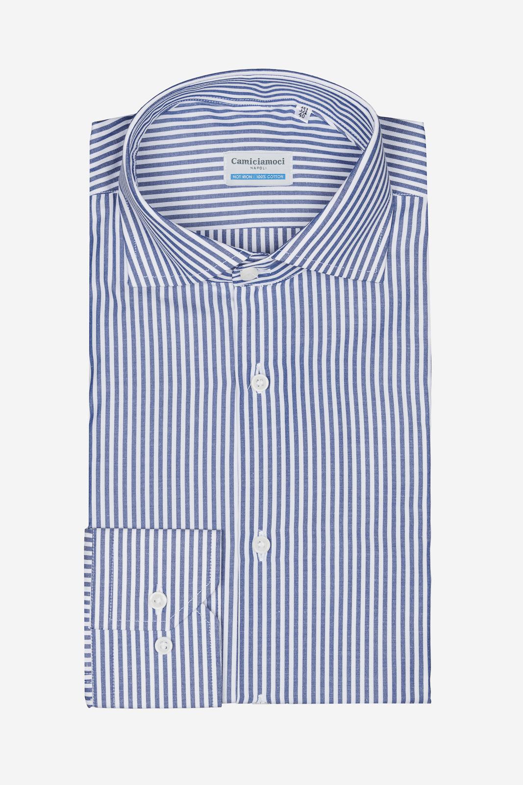 Camicia riga larga in puro cotone