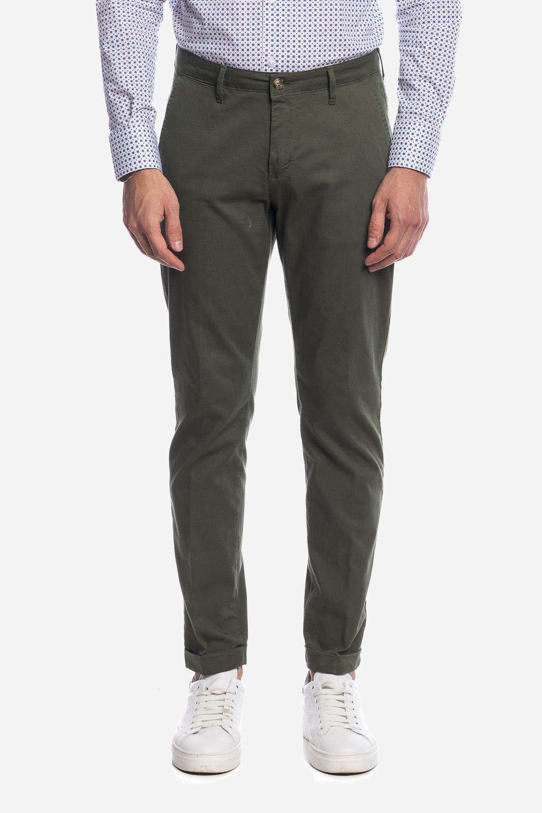 PANTALONE DI RASO COTONE ARMATURATO