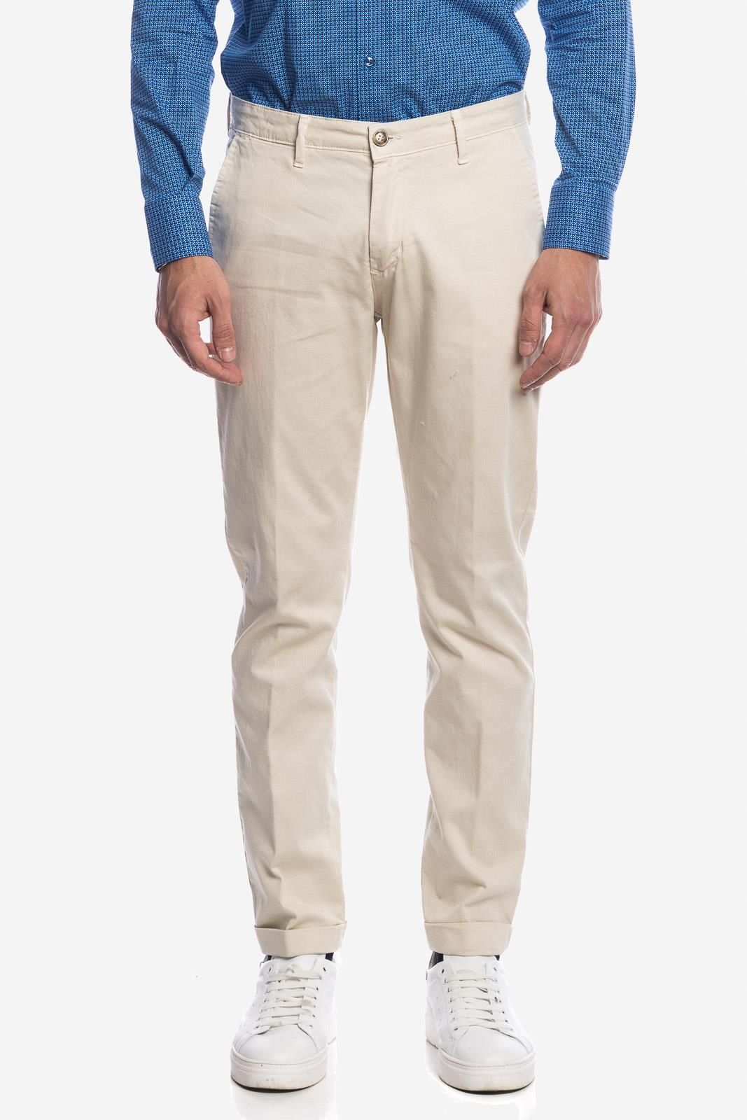 PANTALONE DI RASO COTONE ARMATURATO