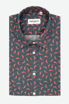 Camicia donna a fantasia corno