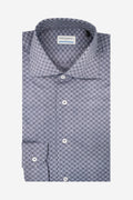 Camicia facile stiro a fantasia carte