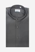Camicia coreana tinta unita 100% cotone
