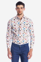 Camicia facile stiro a fantasia gelati