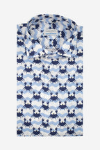 CAMICIA FANTASIA GRANCHIO BLU