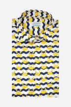 Camicia facile stiro a fantasia granchio