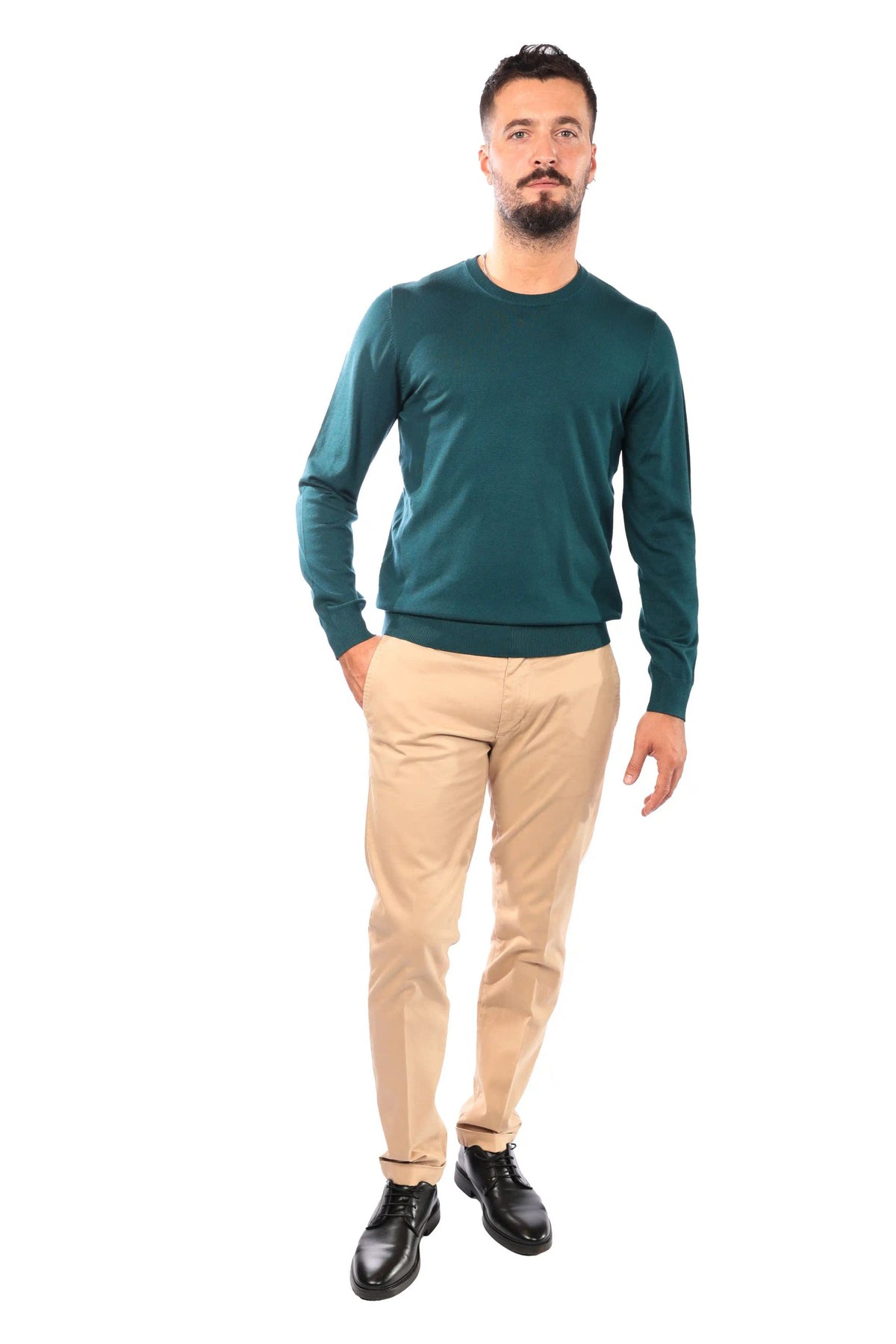 Maglia girocollo in viscosa