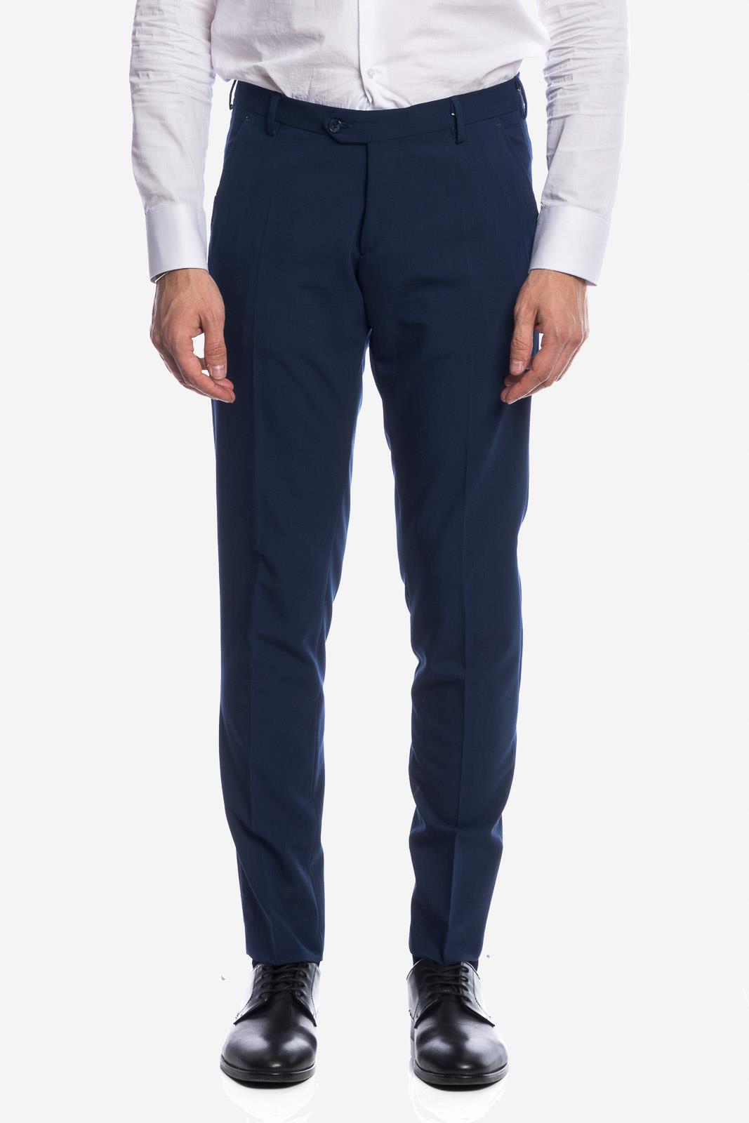 Pantalone classico da abito in fresco lana