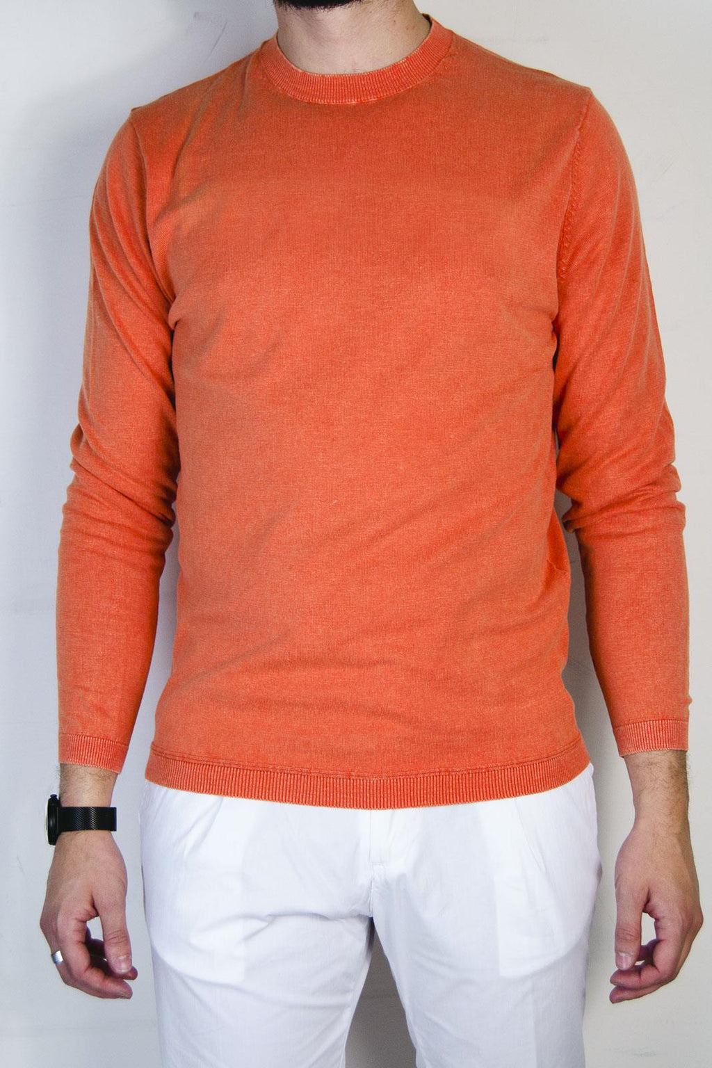 Girocollo manica lunga 100% cotone