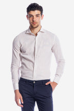 Camicia 100% lino rigata di Positano