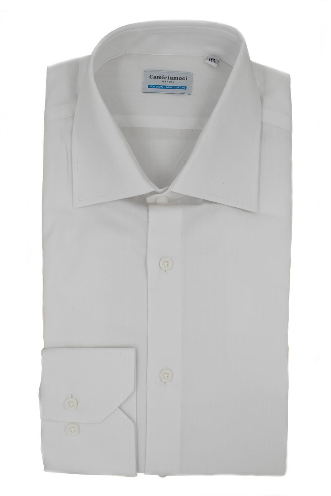 Camicia sartoriale Spiga 100% cotone con collo italiano