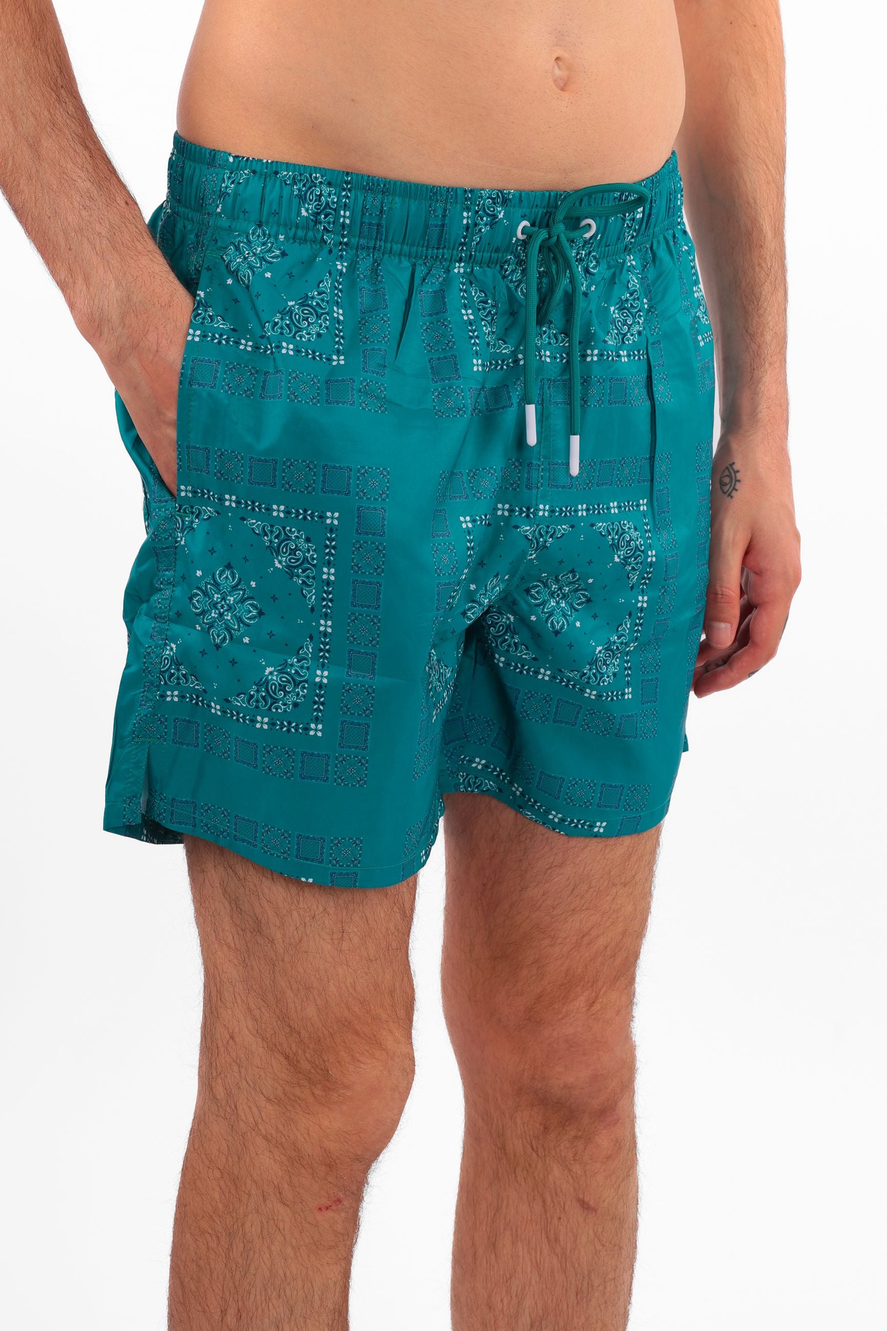 Costumi a pantaloncini da uomo disegno bandana