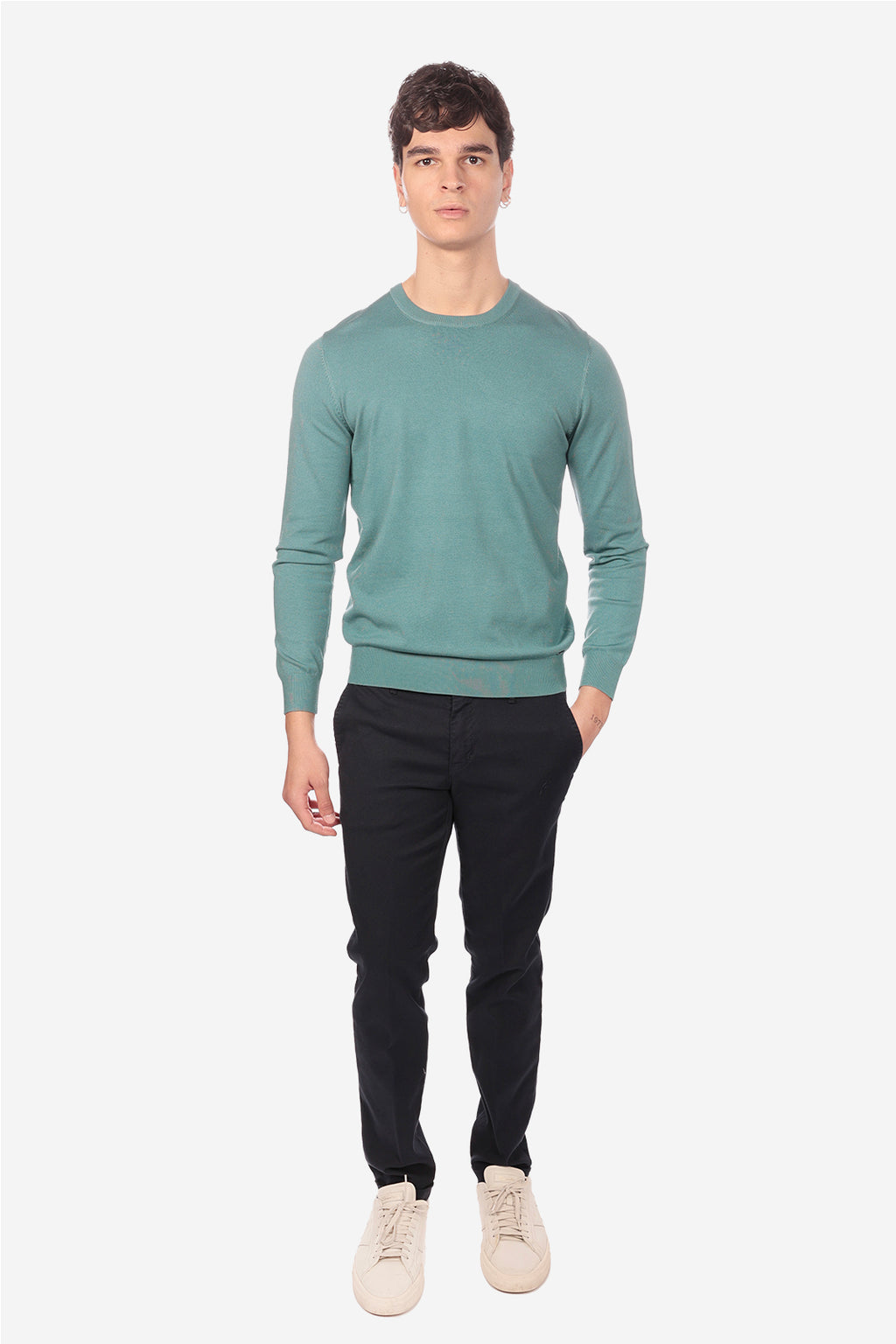 Maglia girocollo in viscosa