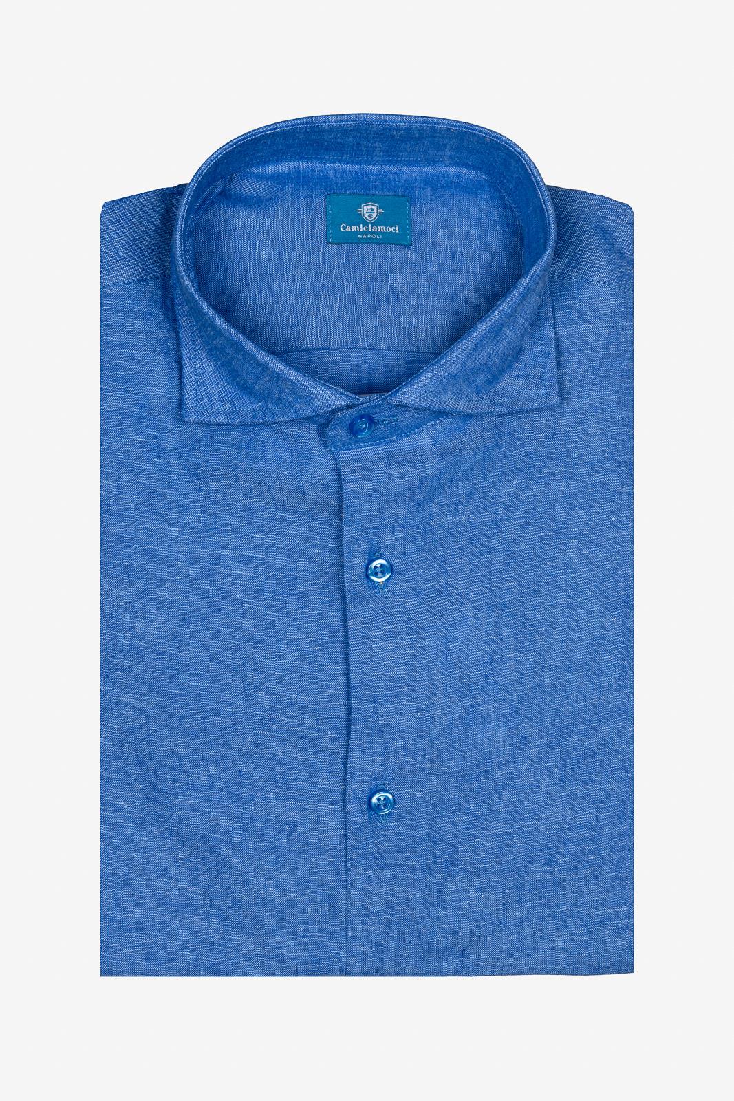 Camicia 100% lino in tinta unita di Sorrento
