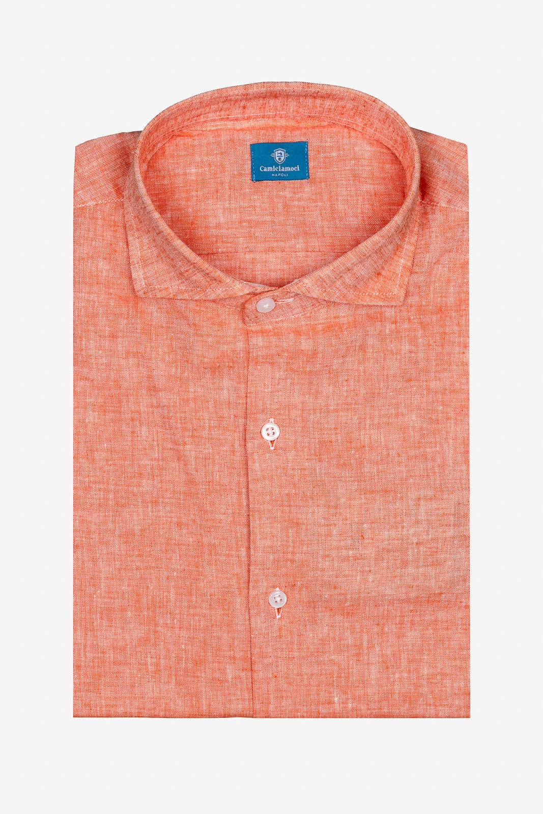 CAMICIA 100% LINO TINTA UNITA