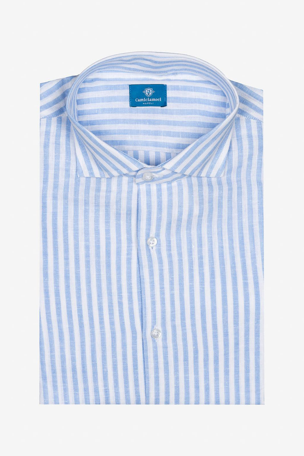 Camicia 100%lino riga media