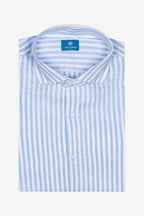 Camicia 100%lino riga media