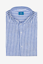 Camicia 100%lino riga media