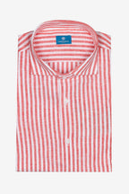 Camicia 100%lino riga media