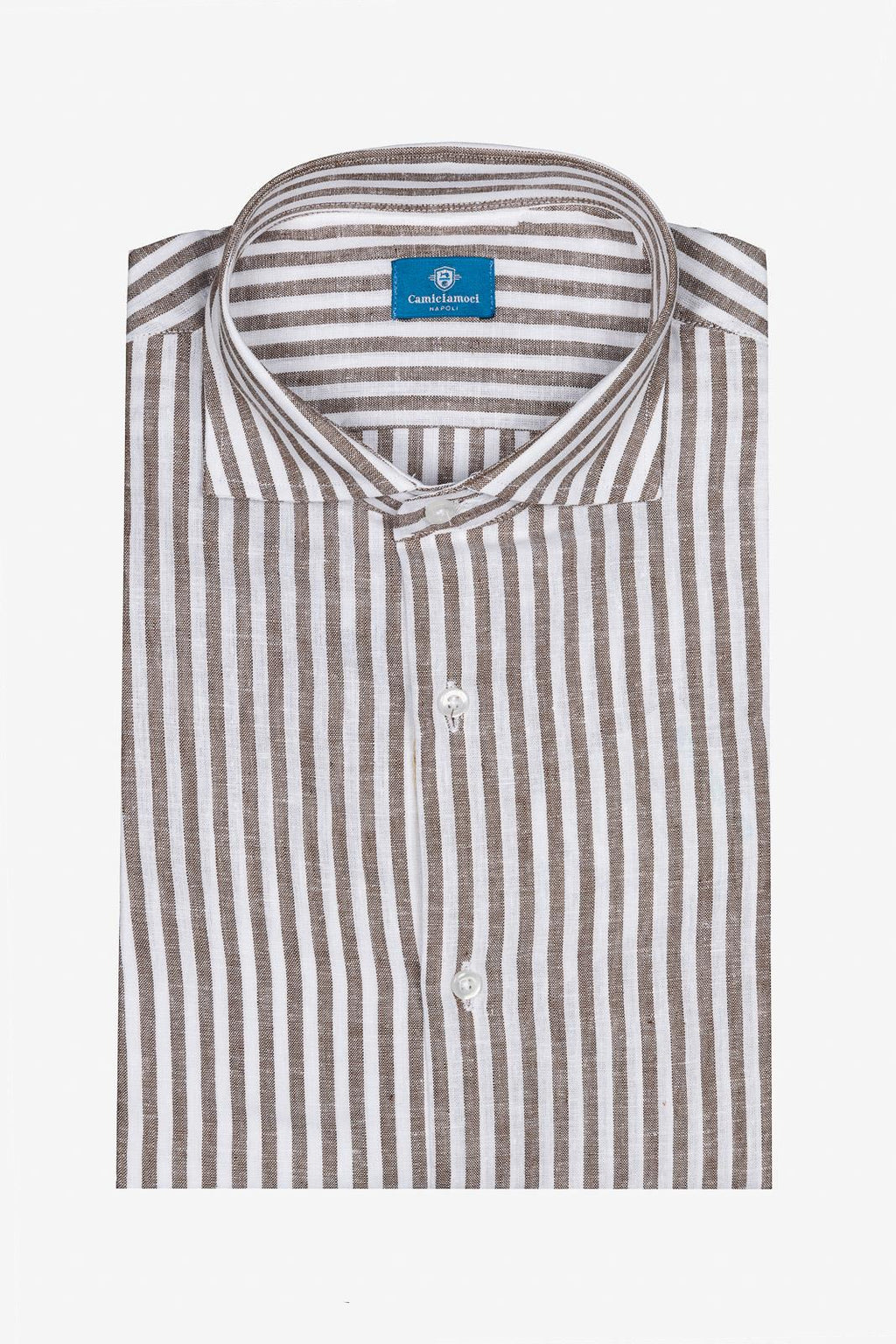 Camicia 100%lino riga media