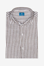 Camicia 100%lino riga media