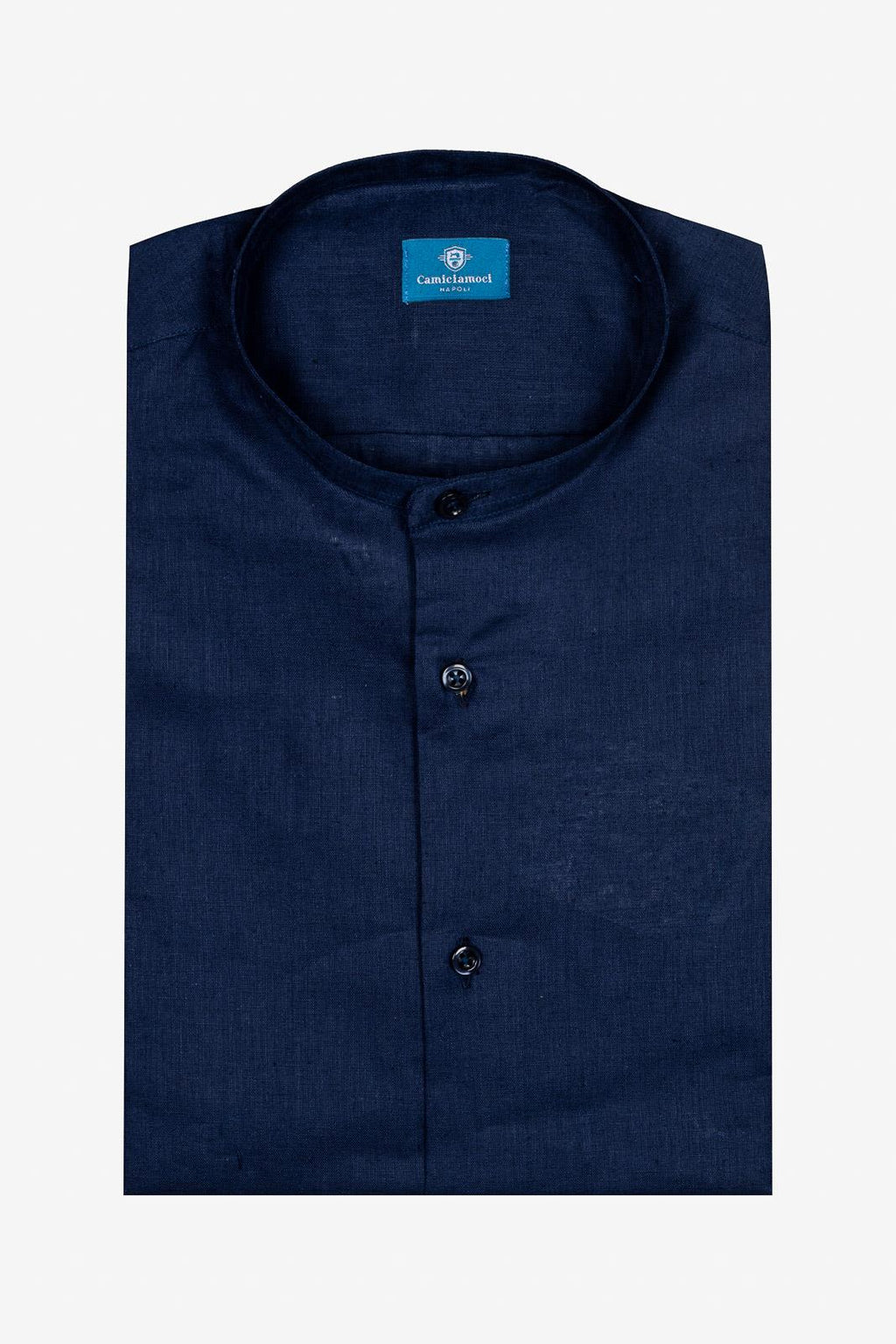 CAMICIA 100% LINO COREANA TINTA UNITA