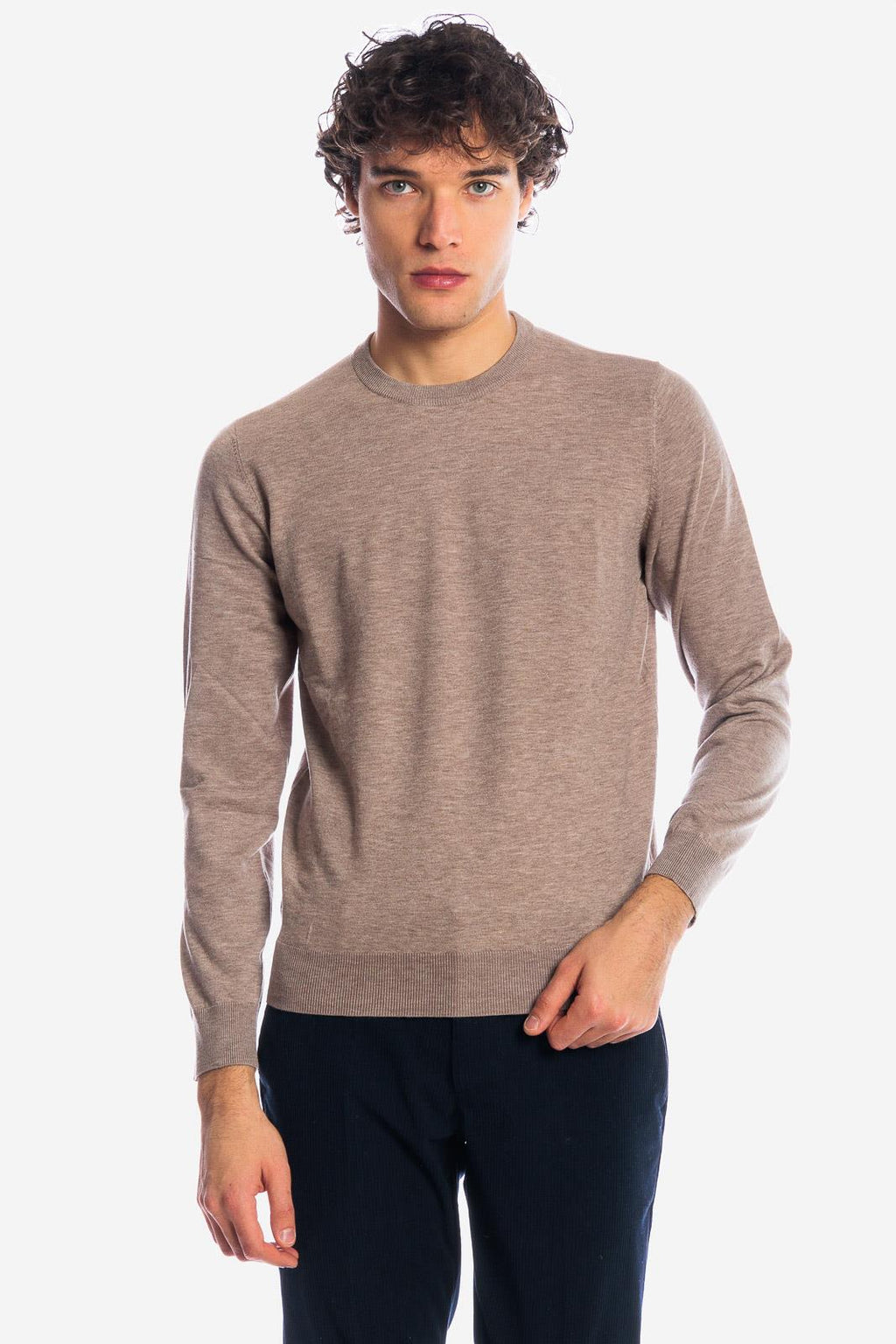 Maglia girocollo in viscosa
