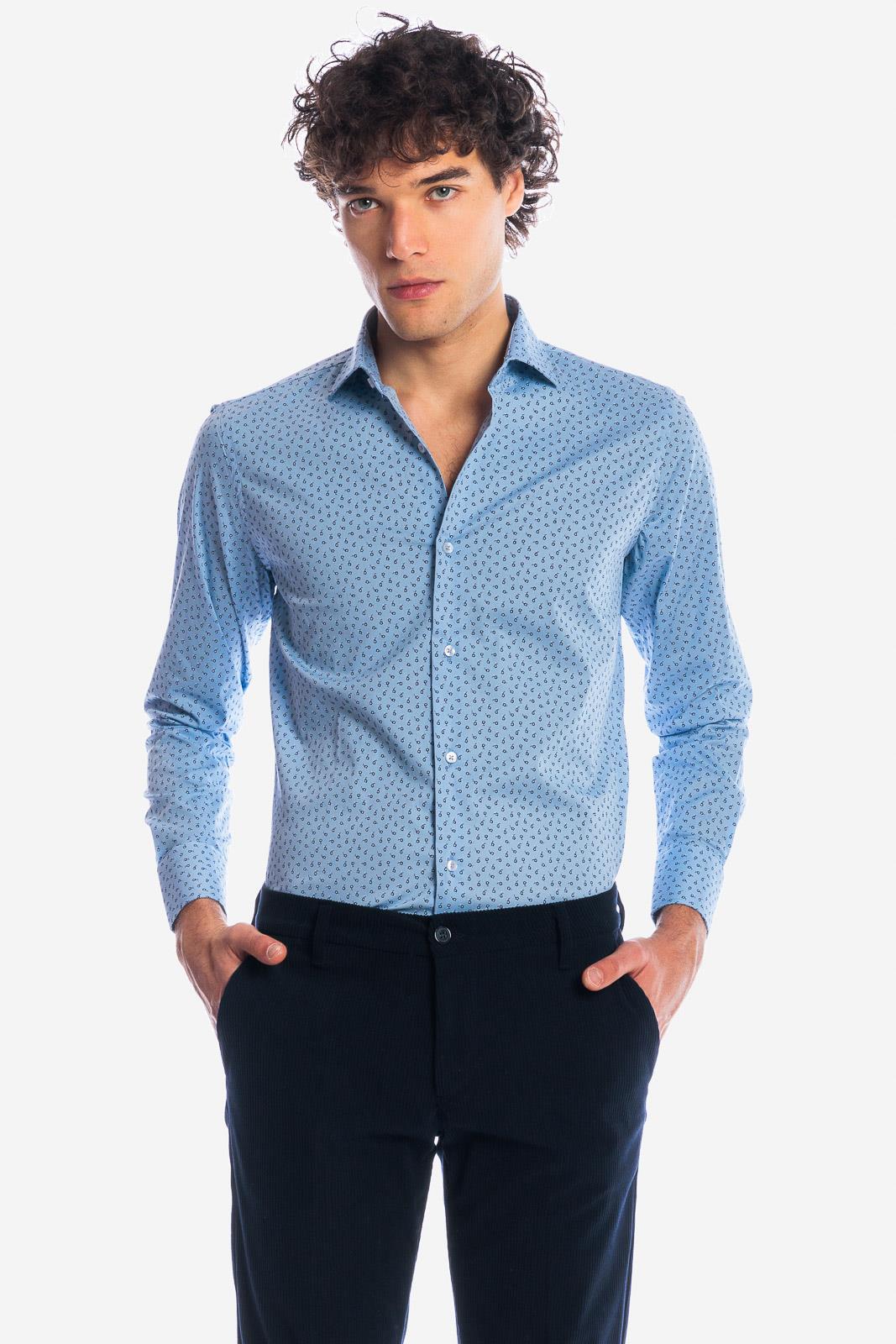 Camicia fantasia rosa