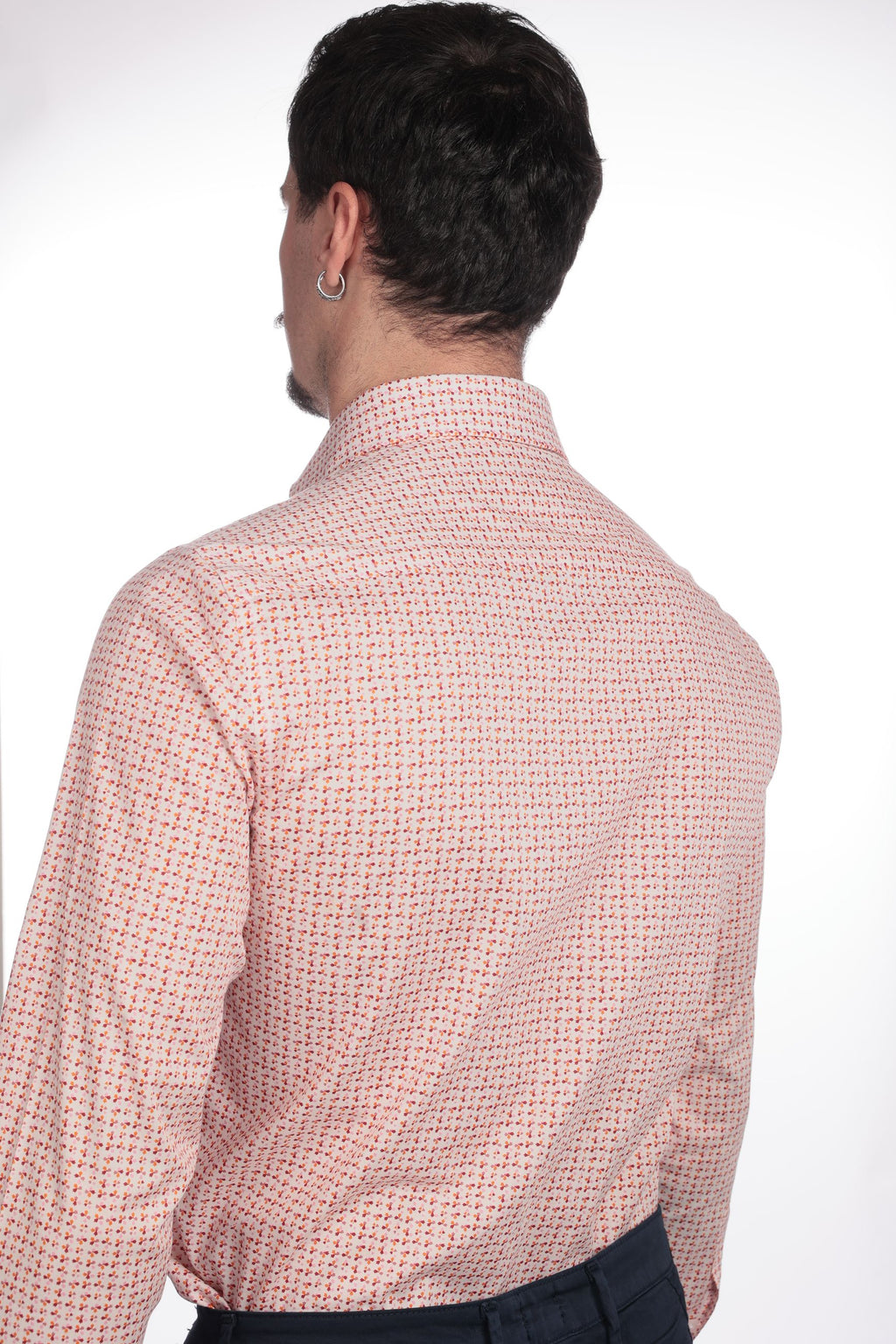 Camicia facile stiro a fantasia petali