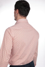 Camicia facile stiro a fantasia petali