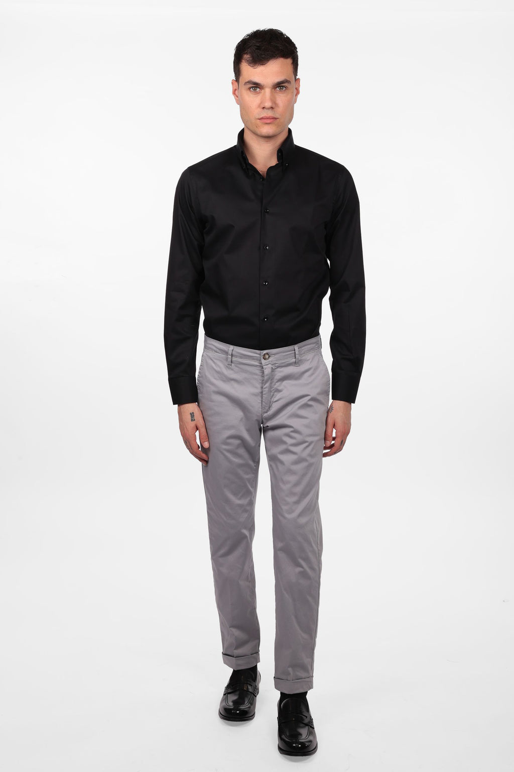 Camicia 100% cotone botton down twill