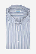 Camicia taglia calibrata 100% cotone riga larga