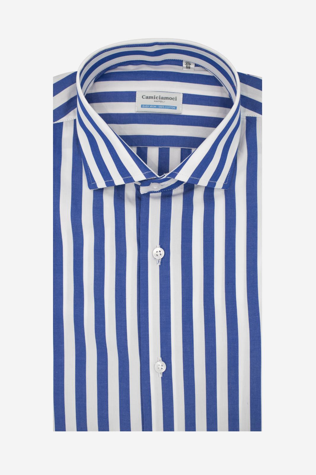Camicia 100% cotone riga maxi