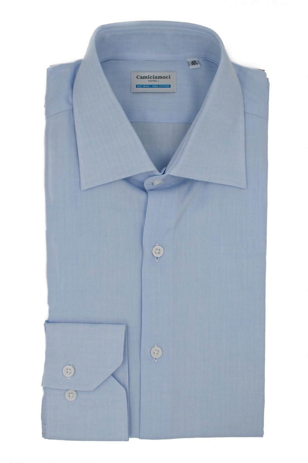 Camicia sartoriale Spiga 100% cotone con collo italiano