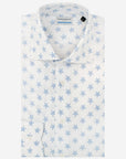Camicia facile stiro a fantasia stella