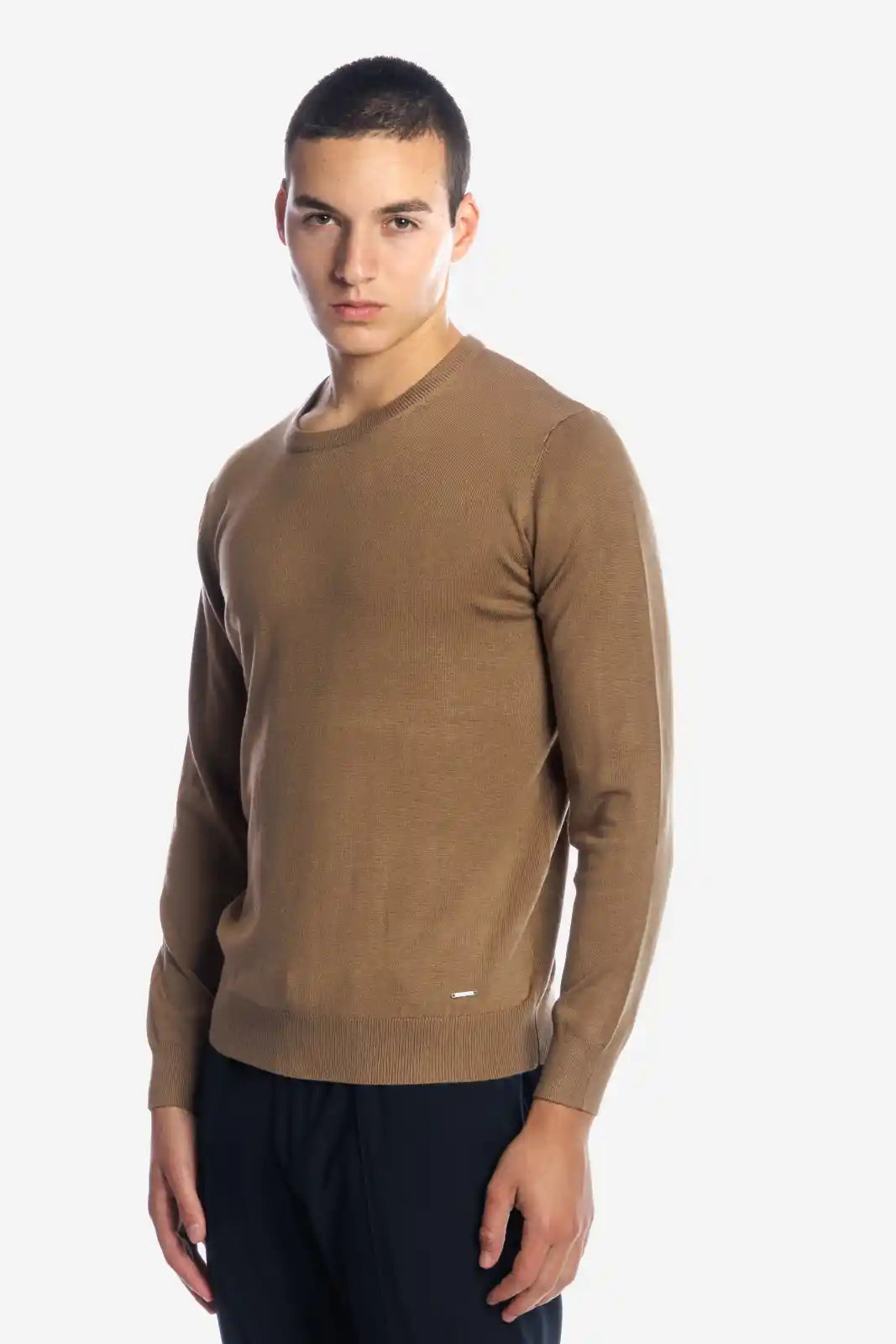 Maglia girocollo in viscosa