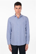 Camicia 100% cotone riga rombo