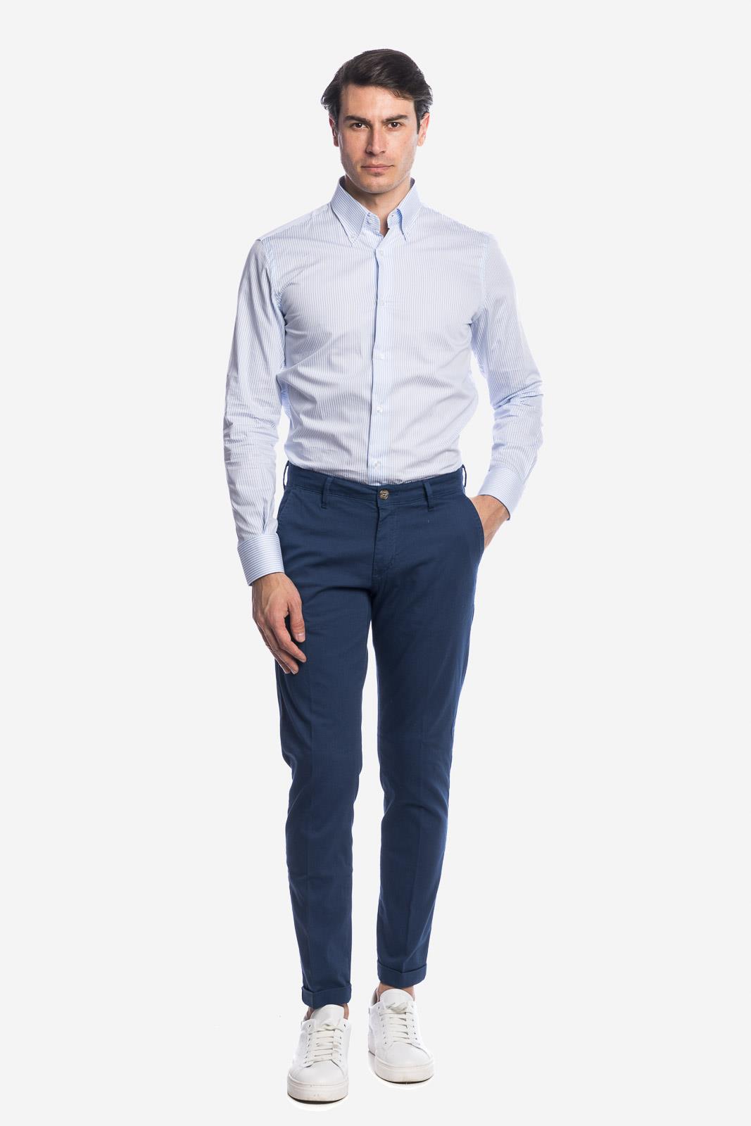 PANTALONE DI RASO COTONE ARMATURATO