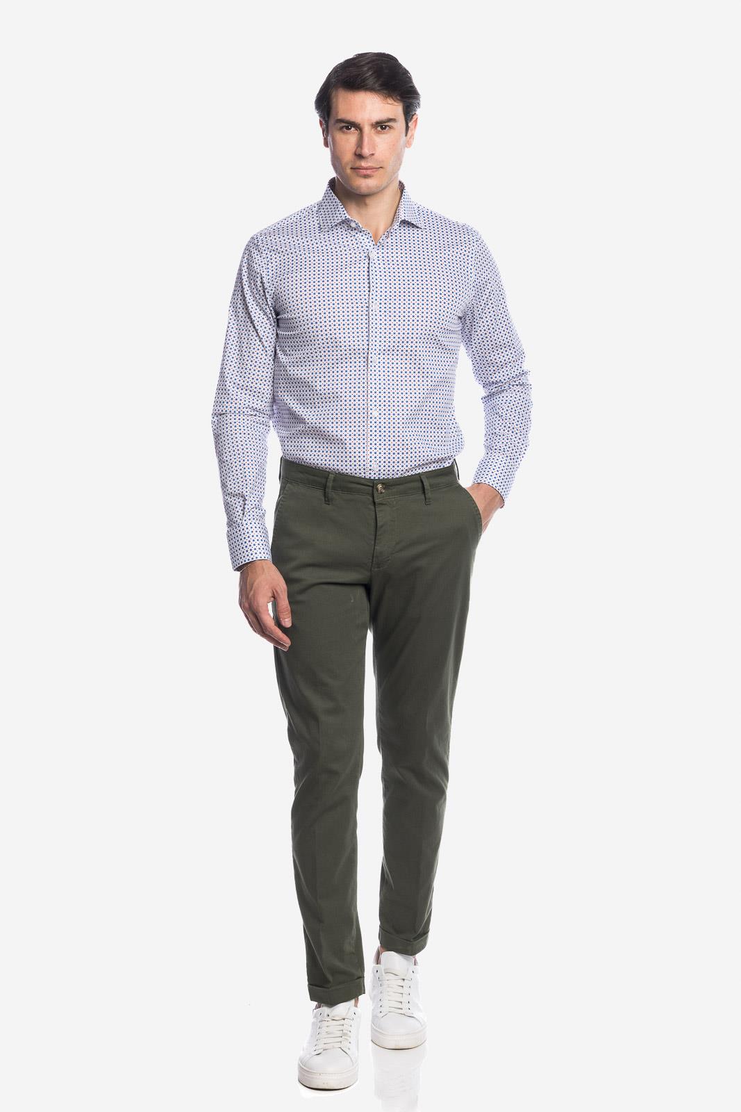 PANTALONE DI RASO COTONE ARMATURATO