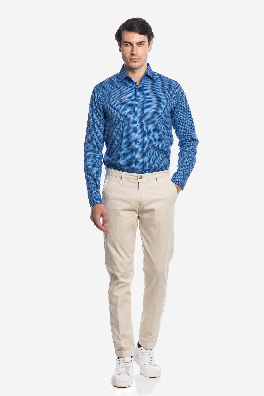 PANTALONE DI RASO COTONE ARMATURATO