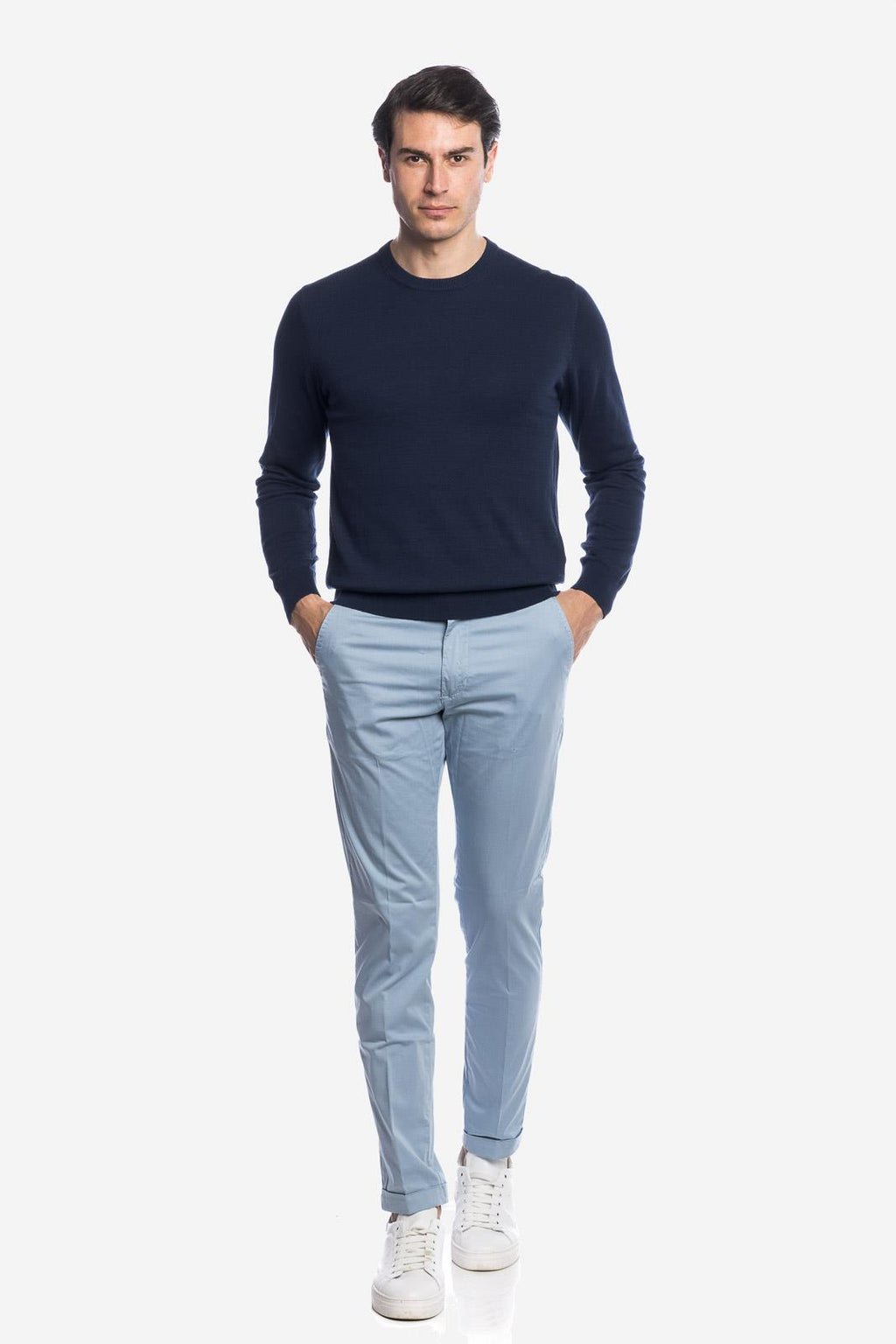 MAGLIA DI FILO IN COTONE MANICA LUNGA