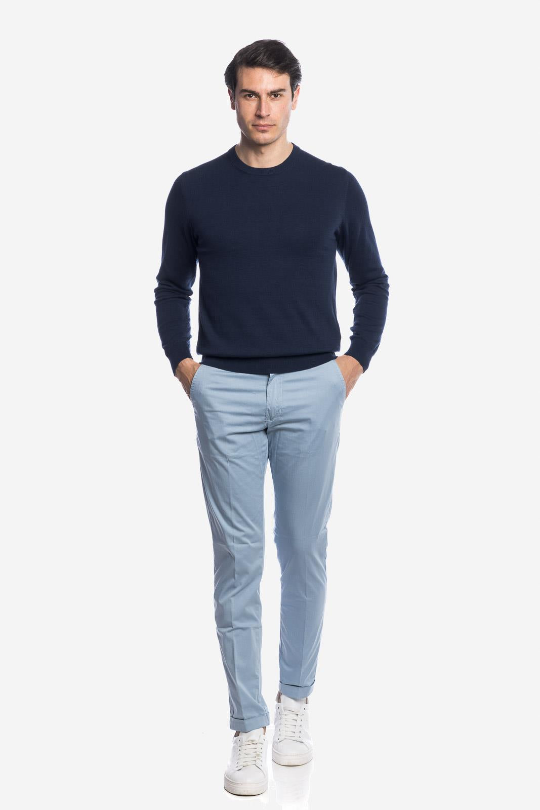 MAGLIA DI FILO IN COTONE MANICA LUNGA