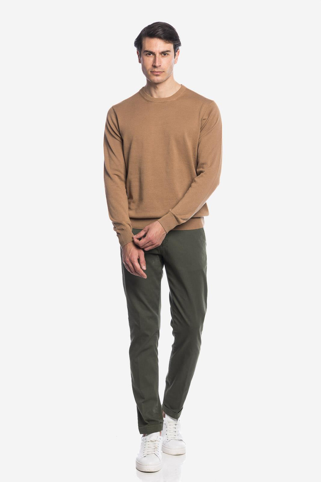 MAGLIA DI FILO IN COTONE MANICA LUNGA