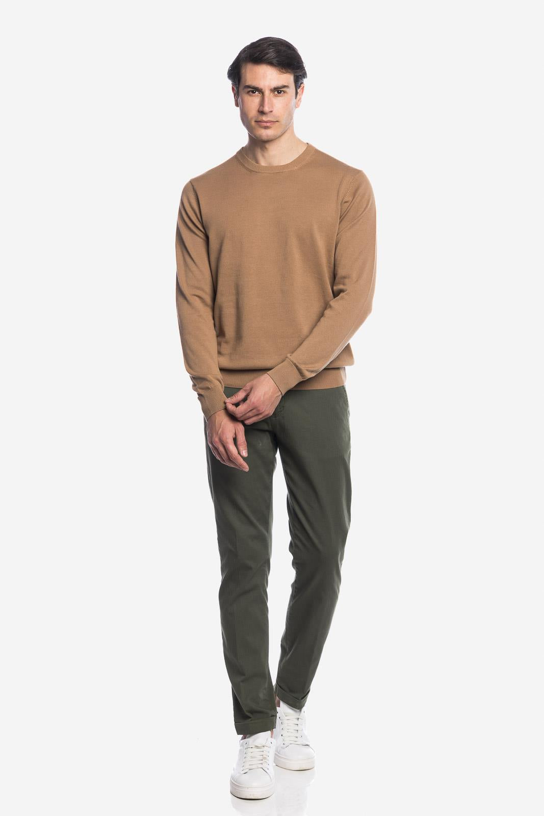 MAGLIA DI FILO IN COTONE MANICA LUNGA